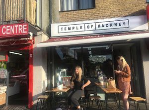 From the outside  at Temple of Seitan - Hackney in East London