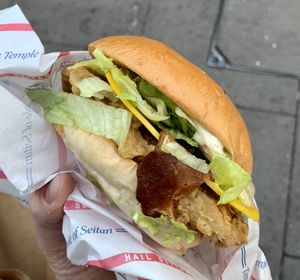 Temple Burger at Temple of Seitan - Hackney in East London