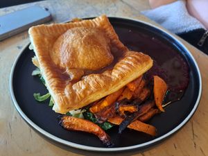 Vegan wellington Sunday roast at The Canteen Bar in Bristol