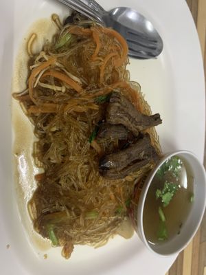 Baked mushrooms with glass noddles   at Jai Mai Jumjay in Chiang Mai