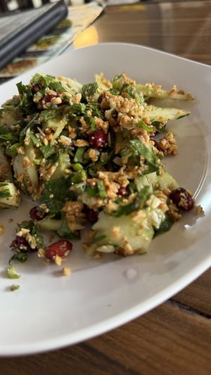 Spicy cucumber saladd  at Jai Mai Jumjay in Chiang Mai