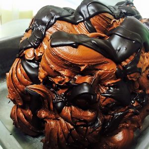 Vegan double chocolate ice cream at Pohorska Kavarna Paradice in Maribor