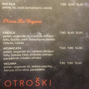 Vegan pizzas on the menu at La Cantina in Maribor
