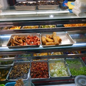 Selection of vegetables at Miao Xin 妙心斋 - Yuhua Village in West Singapore
