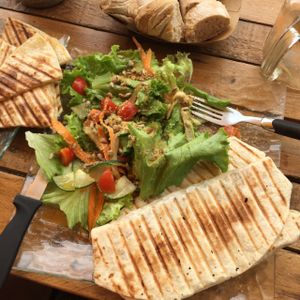 vegan wrap at Nectar de Vie in Capbreton
