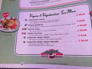 Menu2 at America Graffiti in Pordenone