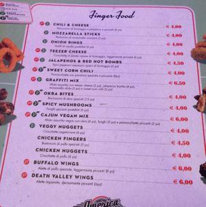 Menu4 at America Graffiti in Pordenone