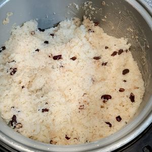 sticky rice with kidney beans 찰밥 #Veganuary at Sujata 수자타 in Gwangju