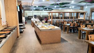 interior of location - buffet section at Sujata 수자타 in Gwangju