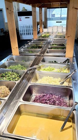 salad section  #Veganuary at Sujata 수자타 in Gwangju