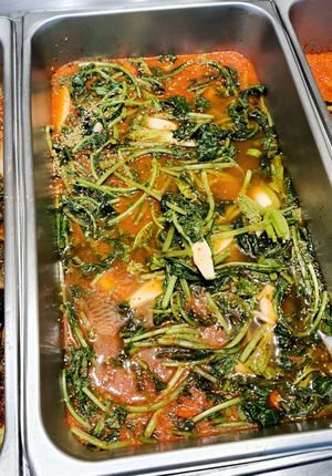 young radish kimchi 열무김치 #Veganuary at Sujata 수자타 in Gwangju