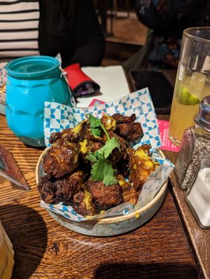Cauliflower bites at Las Iguanas in Leamington Spa