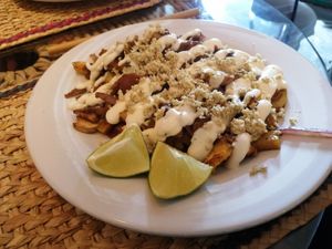 Alambre at Cinnamon Veggie in Cuernavaca