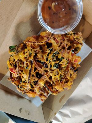 Best onion baji I've ever had! at Chesters by the River in Skelwith Bridge