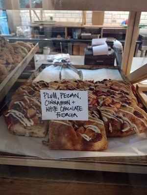 Sweet focaccia at Chesters by the River in Skelwith Bridge