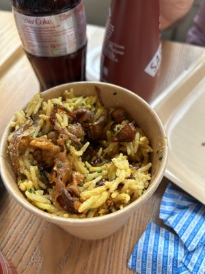 Onion bhagi biryani salad  at Chesters by the River in Skelwith Bridge