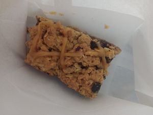 Salted caramel & date slice at Chesters by the River in Skelwith Bridge