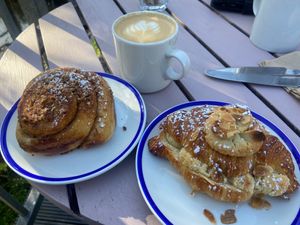 Maple, pecan and almond pastries  at Chesters by the River in Skelwith Bridge