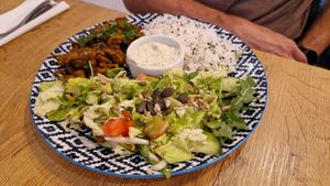 Vegan shoarma at Faloviec Kuchnia Roślinna in Gdansk