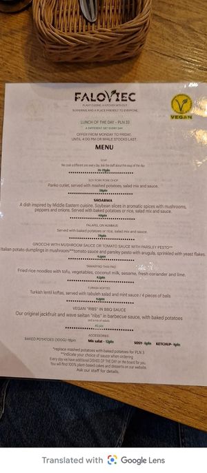  at Faloviec Kuchnia Roślinna in Gdansk