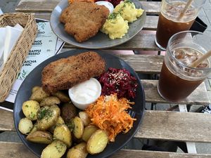 Schabowy + Espresso Tonic  at Faloviec Kuchnia Roślinna in Gdansk