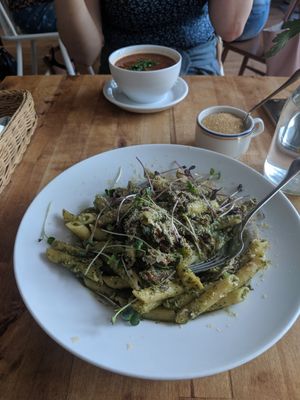 Pasta at Faloviec Kuchnia Roślinna in Gdansk