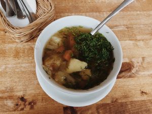 Kapusniak at Faloviec Kuchnia Roślinna in Gdansk