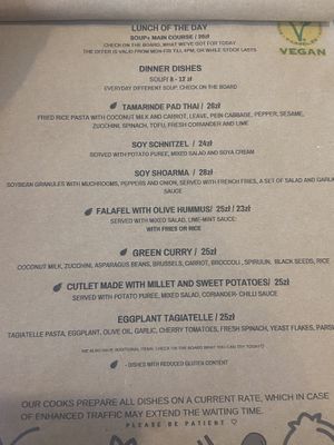 Updated Menu at Faloviec Kuchnia Roślinna in Gdansk