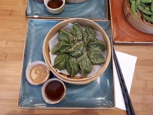 Vegan dumplings at Le Du Happy Dumplings in Munich