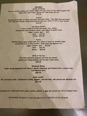 Menu #Veganuary at Coqui Fire Cafe in Vieques