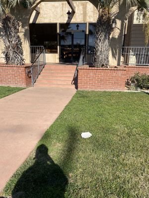 Outside of establishment (sadly lots of rubbish too)  at El Zarape in Yuba City