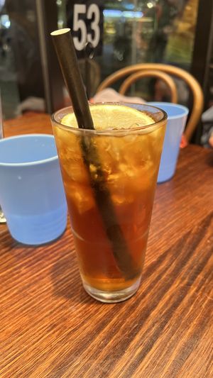 Iced teaa  at San Churro in Melbourne