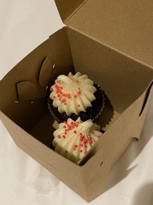 Vegan red velvet   at Little Cupcakes in Melbourne