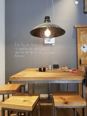 Indoors at Owl Coffee  in Sopelana