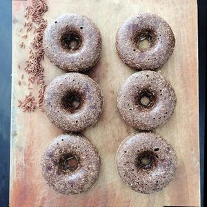 RED RICE FLUFFY GLUTEN-FREE BAGELS:

Water, Tapioca Starch, Red Rice Flour, Olive Oil, Psyllium Husk, Yeast, Salt

Order at: http://www.laholista.com/en/shop/ at La Holista in Ho Chi Minh City