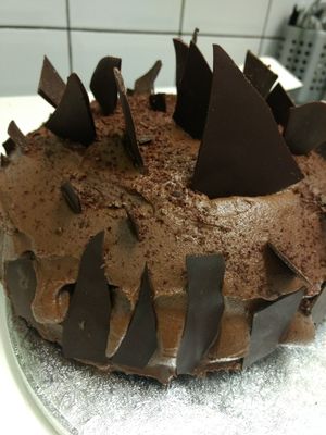 cake at Soy Division in Glasgow