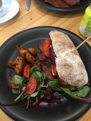 Best fakey bacon!!!  at Soy Division in Glasgow