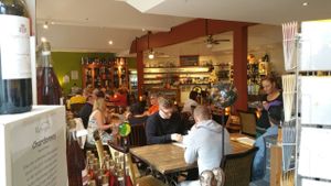 Wonderful atmosphere with indoor and outdoor seating at Refugio in Unna