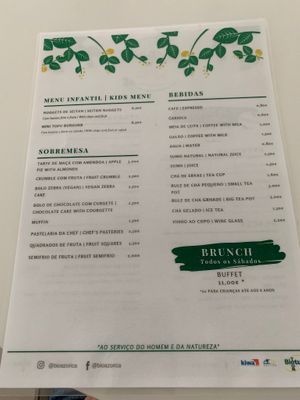 Menu (June 2022)   at Casa do Jardim in Terceira