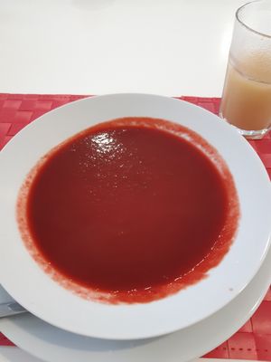 Beet soup at Casa do Jardim in Terceira