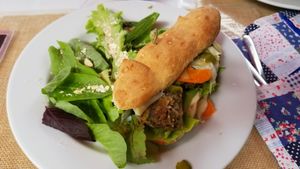 lentil Burger at Casa do Jardim in Terceira