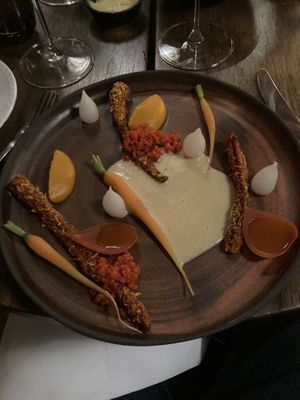 rehydrated carrots at Formel B in Frederiksberg