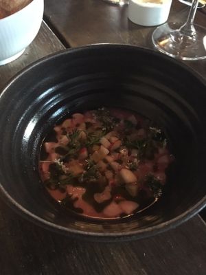 soup of vegetables. all organic and local and super taste. at Formel B in Frederiksberg