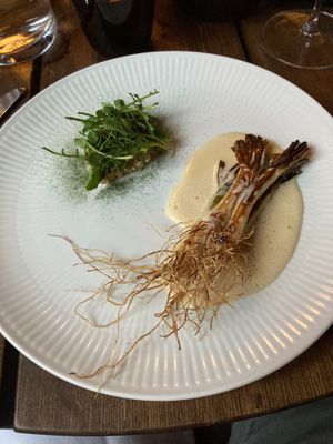 Porres with veggies at Formel B in Frederiksberg