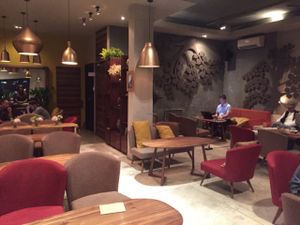 The fig, indoor seating at The Fig Lounge & Coffee in Ho Chi Minh City