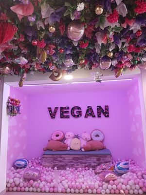 Decor at Frambuesa Pastelería Vegan in Bogota