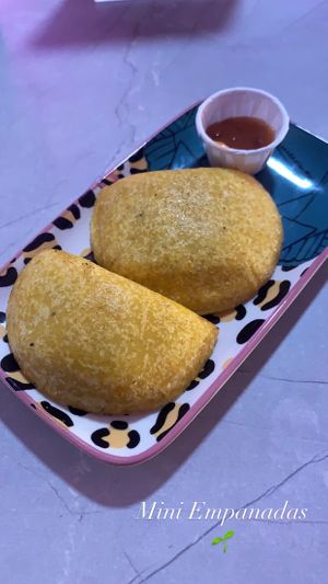 Empanadas were delicious!!  at Frambuesa Pastelería Vegan in Bogota