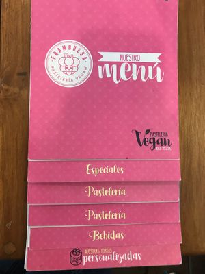 Menu at Frambuesa Pastelería Vegan in Bogota