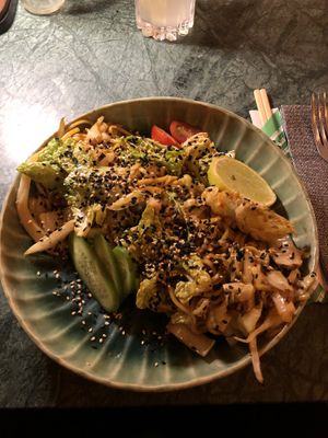 Fried noodles  at Ritual in Vila Nova De Milfontes