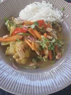 Vegetable curry at Ritual in Vila Nova De Milfontes